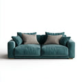 2-Sitzer Sofa Dunkelgrün 180 x 90 x 85 cm Polyester-Samt Rechteckig