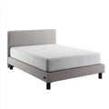 Polsterbett Doppelbett Grau 160 x 200 cm Polyester Rechteckig